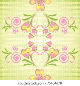 Vector colorful floral seamless pattern