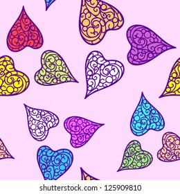 Vector colorful flourish background