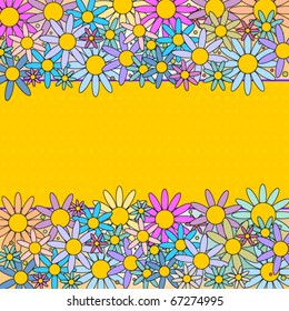 Vector - Colorful flower background