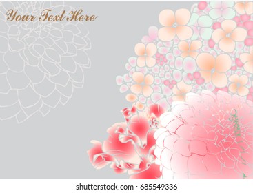 Vector colorful flower background