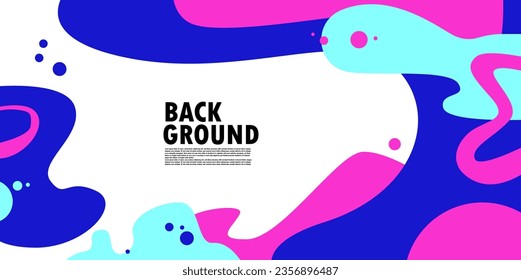 Vector colorful Fluid abstract backgroun banner vector