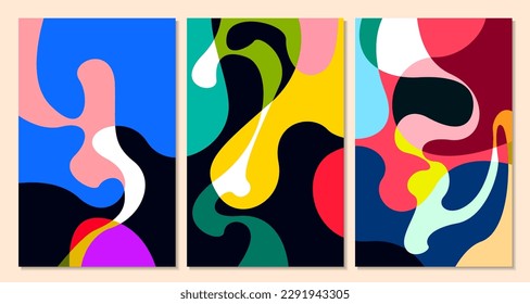 Fondo abstracto de fluido colorido vectorial para banner de verano 