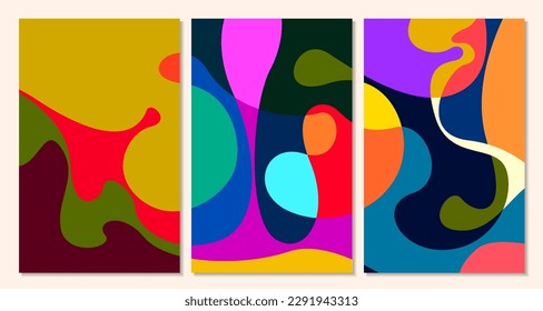 Vector colorful fluid abstract background for summer banner 