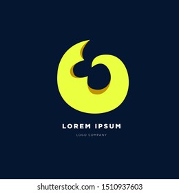Vector Colorful Fluid and Curvy Abstract Logo Design
