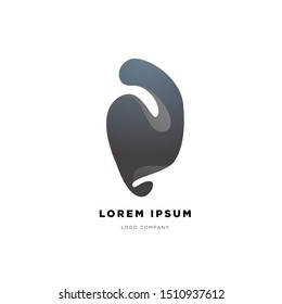 Vector Colorful Fluid and Curvy Abstract Logo Design
