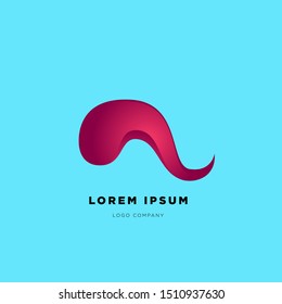 Vector Colorful Fluid and Curvy Abstract Logo Design
