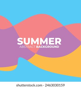 Vector colorful fluid and liquid abstract background for summer collection. Eps10
