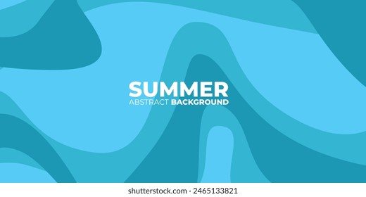 Vector colorful fluid and liquid abstract background for summer collection. Blue colors. Eps10