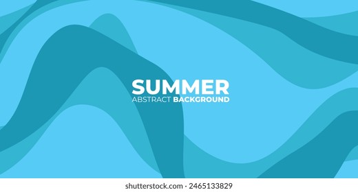 Vector colorido líquido y líquido fondo abstracto para la colección de verano. Colores azules. Eps10