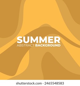 Vektorgrafik farbenfroher fließender und flüssiger abstrakter Hintergrund für sommerliche Kollektion. Gelb, Orange Farben. EPS10