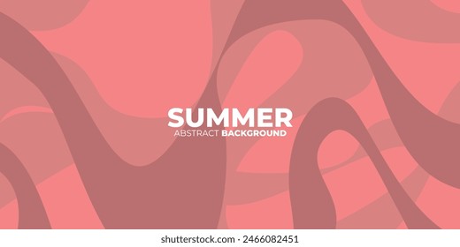 Vector colorful fluid and liquid abstract background. Creative illustration for promotional poster, web, page, cover, advertisement, card. Red colors. Eps10
