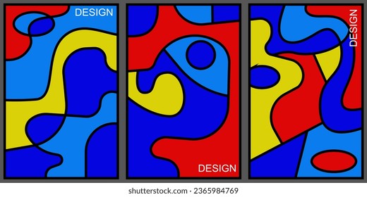 Vector colorful fluid and liquid background template