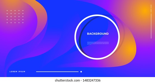 Vector colorful fluid and liquid gradient pattern background for banner, poster, backdrop, digital landing page.
