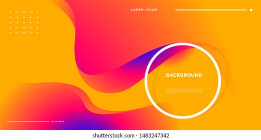Vector colorful fluid and liquid gradient pattern background for banner, poster, backdrop, digital landing page.
