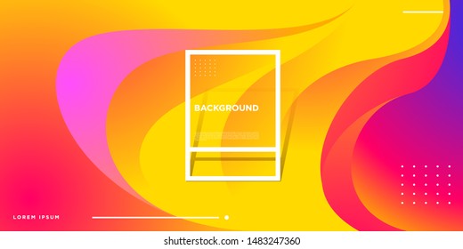 Vector colorful fluid and liquid gradient pattern background for banner, poster, backdrop, digital landing page.
