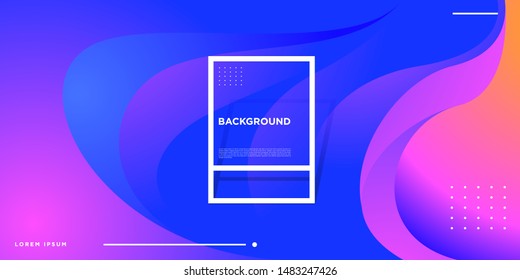 Vector colorful fluid and liquid gradient pattern background for banner, poster, backdrop, digital landing page.
