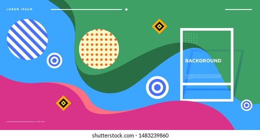 Vector colorful fluid and liquid pattern background for banner, backdrop, poster, fabric printed, and digital.