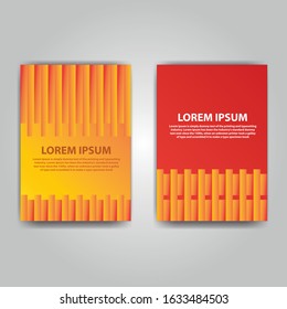 vector colorful flyer brochure in a4 size