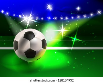 vector colorful football concept, eps10 vector, gradient mesh and transparency used