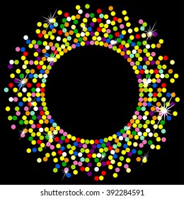 Vector colorful frame, abstract
