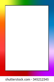Vector colorful frame with place for text or picture