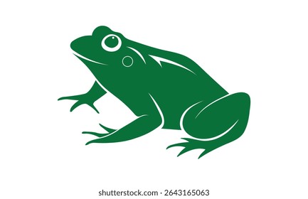 Un diseño de rana colorida de Vector.