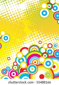 fondo vectorial colorido funky elegante