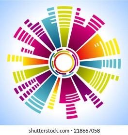 Vector colorful geometric 