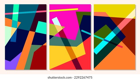 Vector colorful geometric abstract background for summer banner 