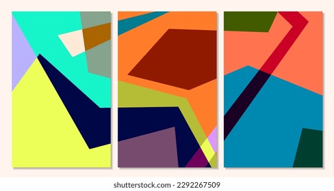Vector colorful geometric abstract background for summer banner 