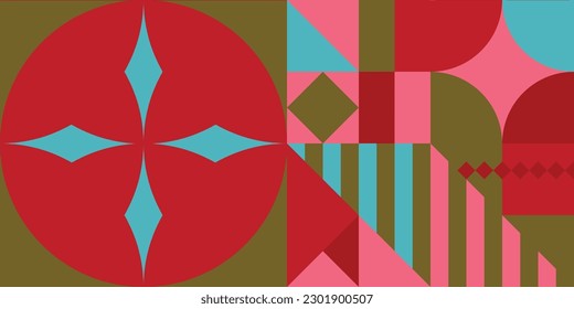 Vector colorful geometric abstract seamless pattern background. Fashion design 80-90s. 