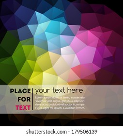 Vector colorful geometric background