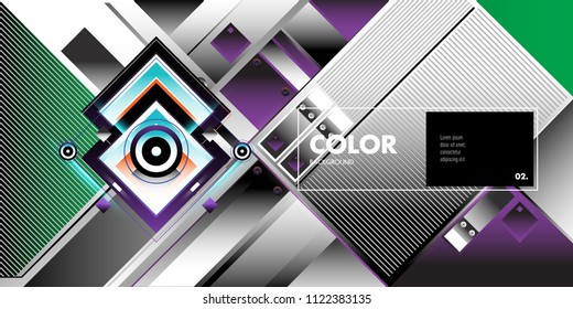 Vector colorful geometric background. Dynamic shapes layout composition for banner and poster in Eps10.