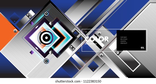 Vector colorful geometric background. Dynamic shapes layout composition for banner and poster in Eps10.