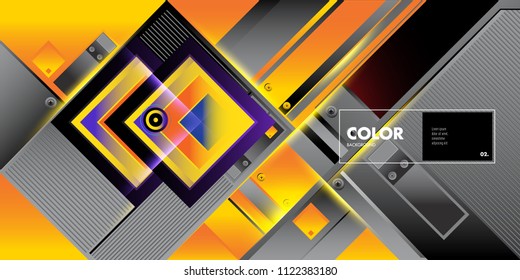 Vector colorful geometric background. Dynamic shapes layout composition for banner and poster in Eps10.