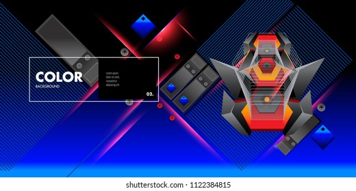 Vector colorful geometric background. Dynamic shapes layout composition for banner and poster in Eps10.