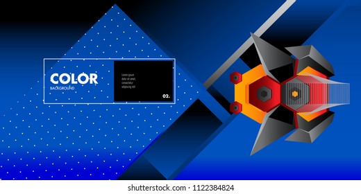 Vector colorful geometric background. Dynamic shapes layout composition for banner and poster in Eps10.