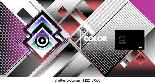 Vector colorful geometric background. Dynamic shapes layout composition for banner and poster in Eps10.