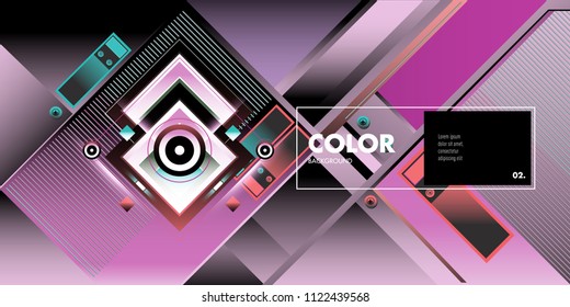 Vector colorful geometric background. Dynamic shapes layout composition for banner and poster in Eps10.