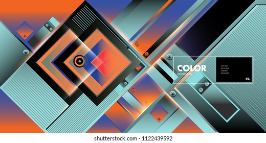 Vector colorful geometric background. Dynamic shapes layout composition for banner and poster in Eps10.
