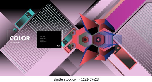 Vector colorful geometric background. Dynamic shapes layout composition for banner and poster in Eps10.