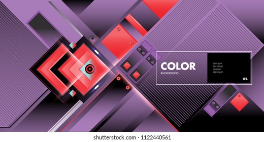 Vector colorful geometric background. Dynamic shapes layout composition for banner and poster in Eps10.