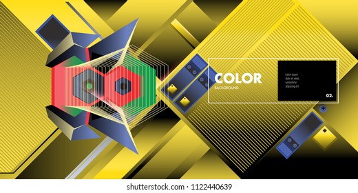 Vector colorful geometric background. Dynamic shapes layout composition for banner and poster in Eps10.