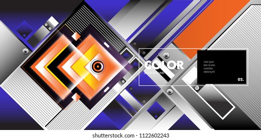 Vector colorful geometric background. Dynamic shapes layout composition for banner and poster in Eps10.
