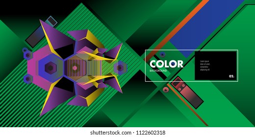 Vector colorful geometric background. Dynamic shapes layout composition for banner and poster in Eps10.
