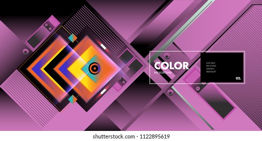 Vector colorful geometric background. Dynamic shapes layout composition for banner and poster in Eps10.
