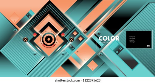 Vector colorful geometric background. Dynamic shapes layout composition for banner and poster in Eps10.
