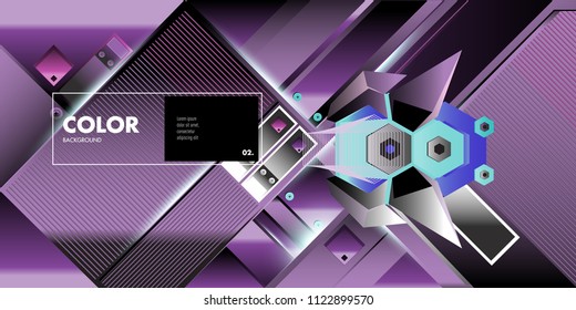 Vector colorful geometric background. Dynamic shapes layout composition for banner and poster in Eps10.