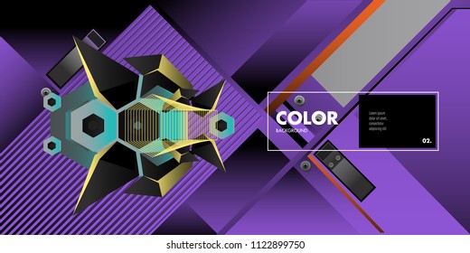 Vector colorful geometric background. Dynamic shapes layout composition for banner and poster in Eps10.
