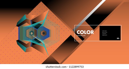 Vector colorful geometric background. Dynamic shapes layout composition for banner and poster in Eps10.
